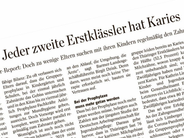 Jeder zweite Erstklässler hat Karies